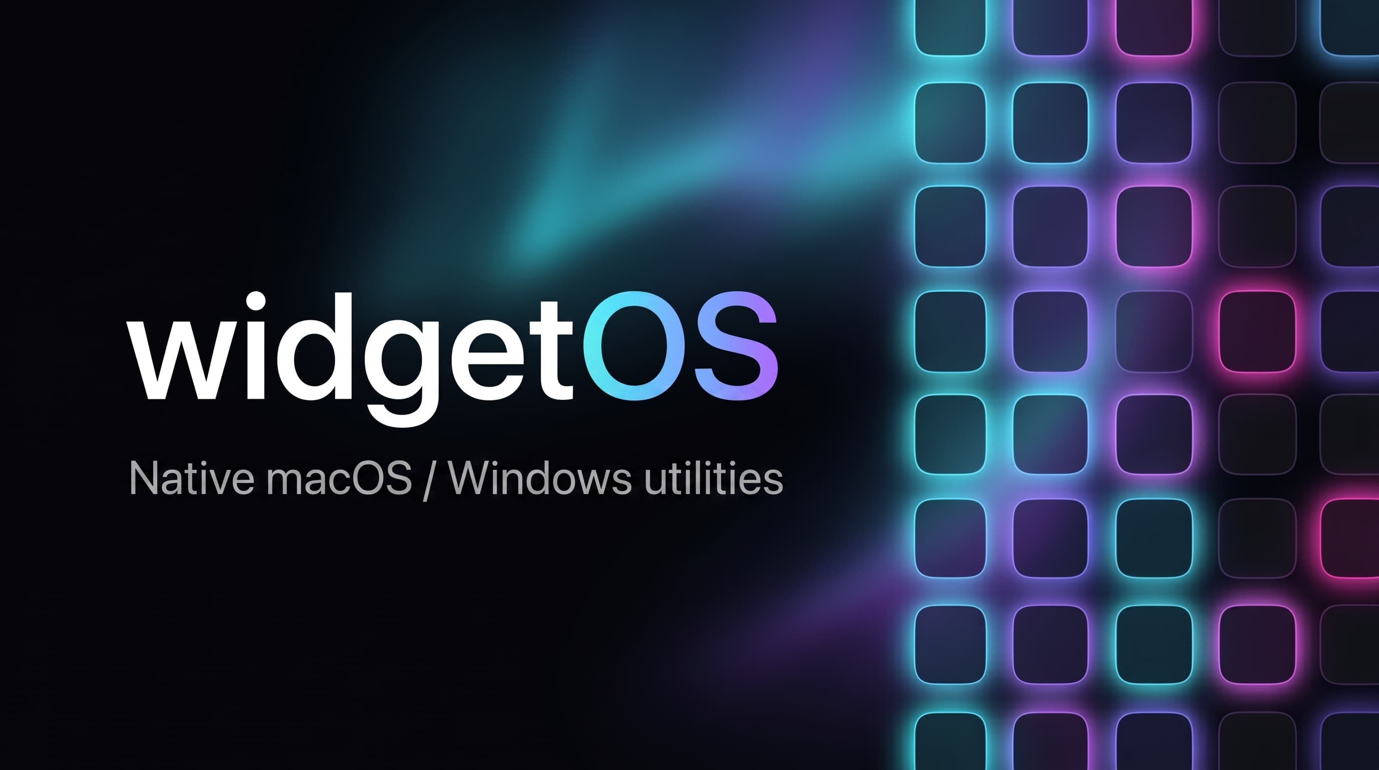 widgetOS — native macOS and Windows utilities